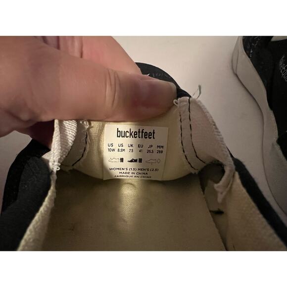 Bucketfeet Unisex Comfort Patterned Canvas Slip-On Sneakers Black Size W10/M8.5 - Picture 10 of 11